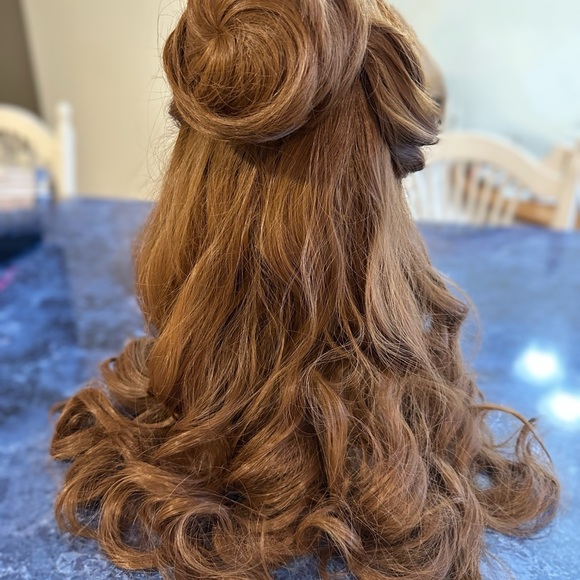 SOLD - COMPLETE COSTUME Beauty & the Beast Belle Dress COSTUME AND WIG - Med - Picture 7 of 10